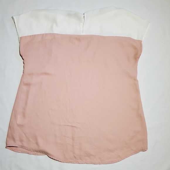 SHEIN Top with sequins. Pink and white color. Size M. - Picture 7 of 8